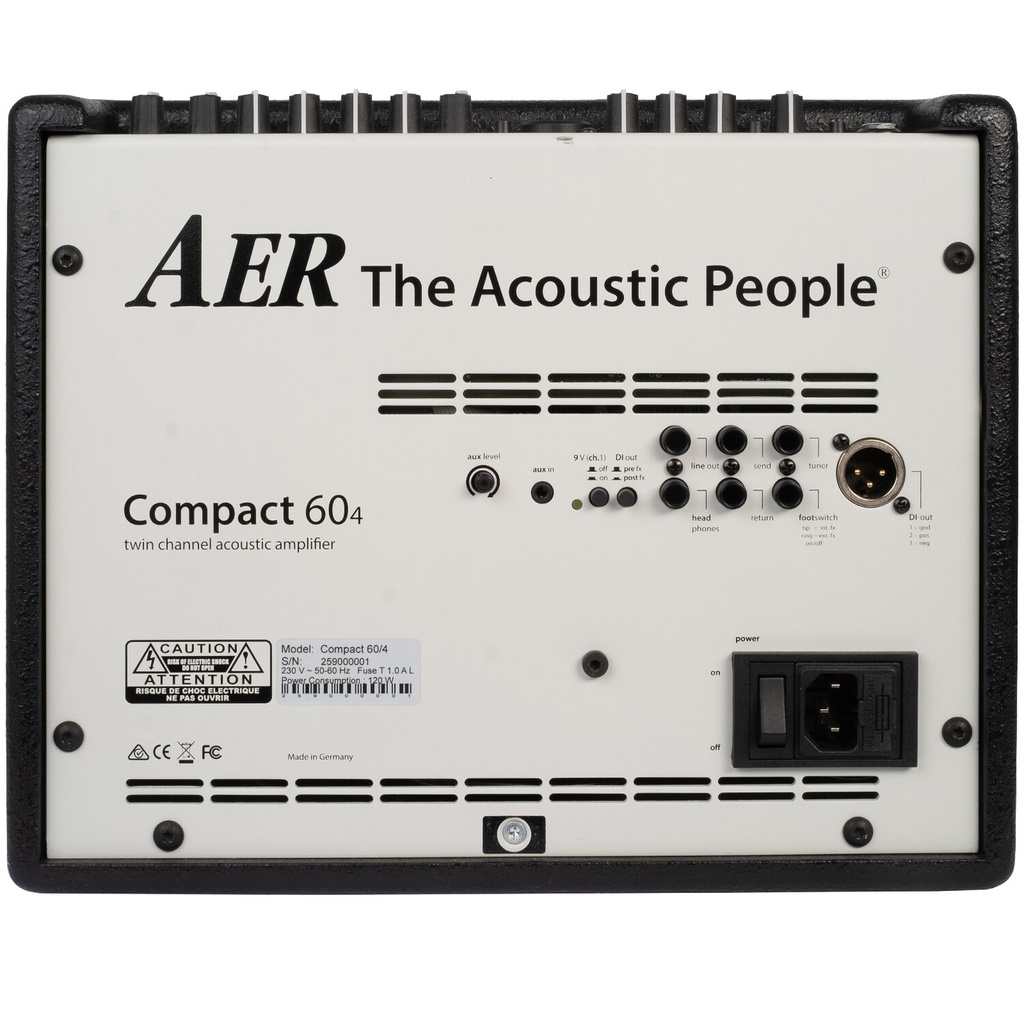 AER Compact 60/4 Natural Oak - Back Panel