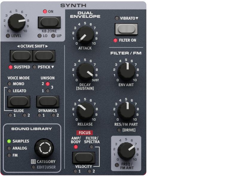 Nord Electro 7D 73 - Synth/Sample Section