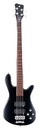RockBass Streamer Standard 4 String, Nirvana Black Transparent Satin
