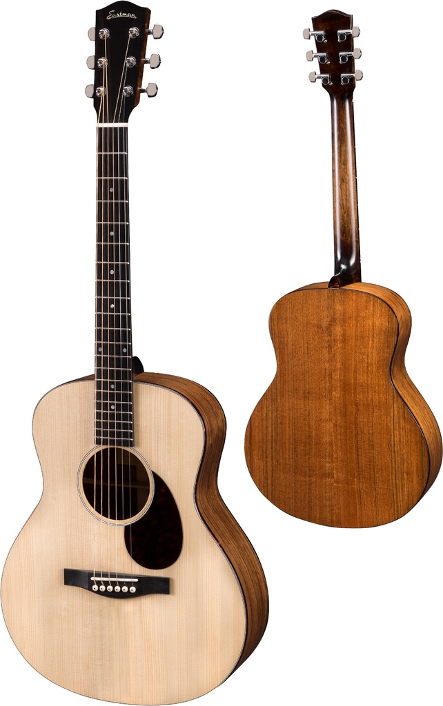 Eastman ACTG2 Left-Handed Travel Guitar Natural - Sitka Spruce/Ovangkol