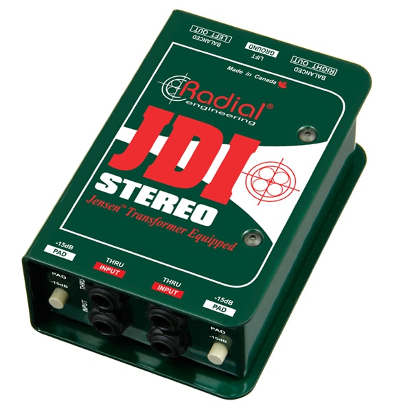 Radial JDI Stereo Passive Direct Box
