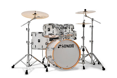 Sonor AQ2 Studio 5-Piece 20|14|12|10|14S Maple Shell Pack - White Marine Pearl
