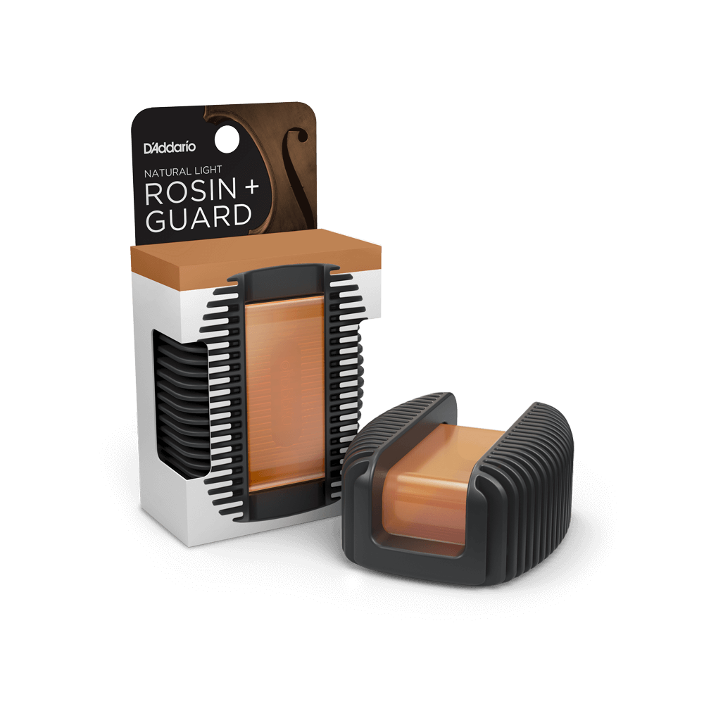 D'Addario Natural Light Bow Rosin with Guard