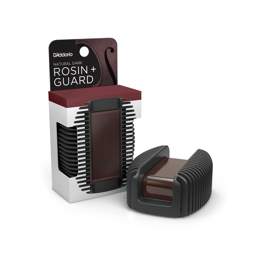 D'Addario Natural Dark Bow Rosin with Guard