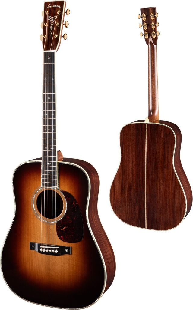 Eastman E40 Dreadnought Acoustic Guitar Sunburst Thermo Cure - Adirondack Spruce/Rosewood