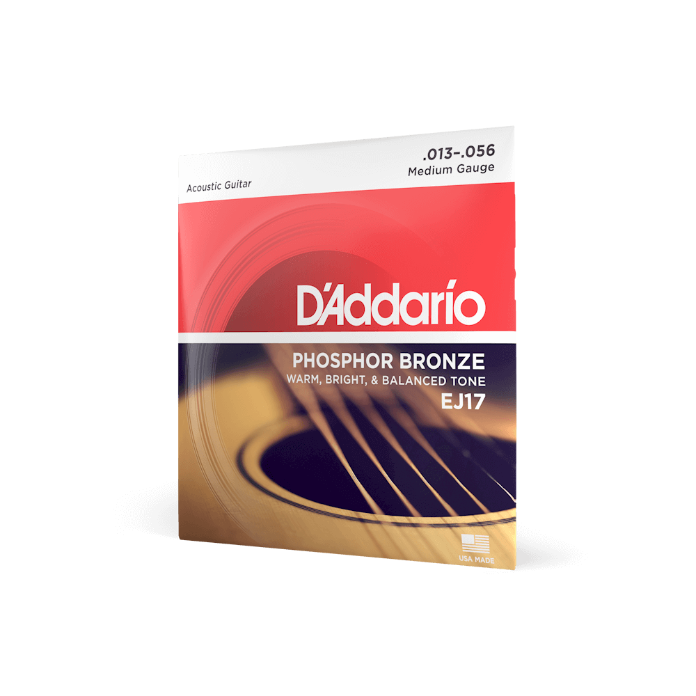 D'Addario EJ17 Acoustic Guitar Strings - Phosphor Bronze, Medium