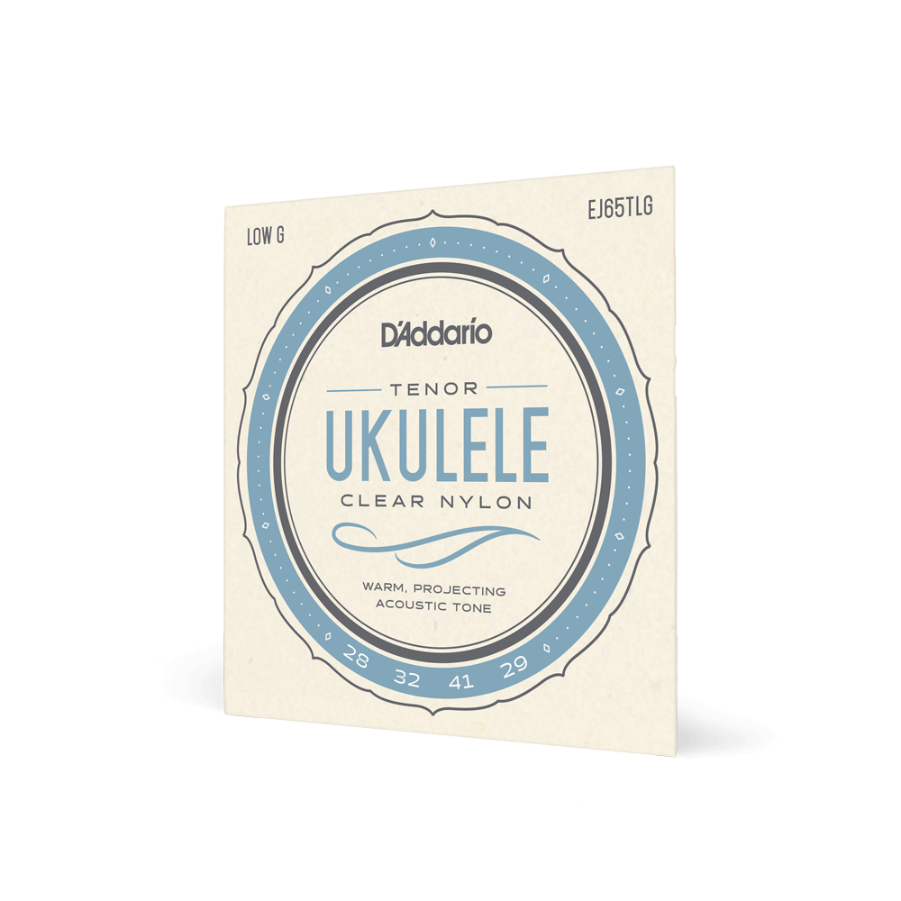 D'Addario EJ65TLG Tenor Ukulele Strings - Pro-Arte Custom Extruded Nylon, Low-G