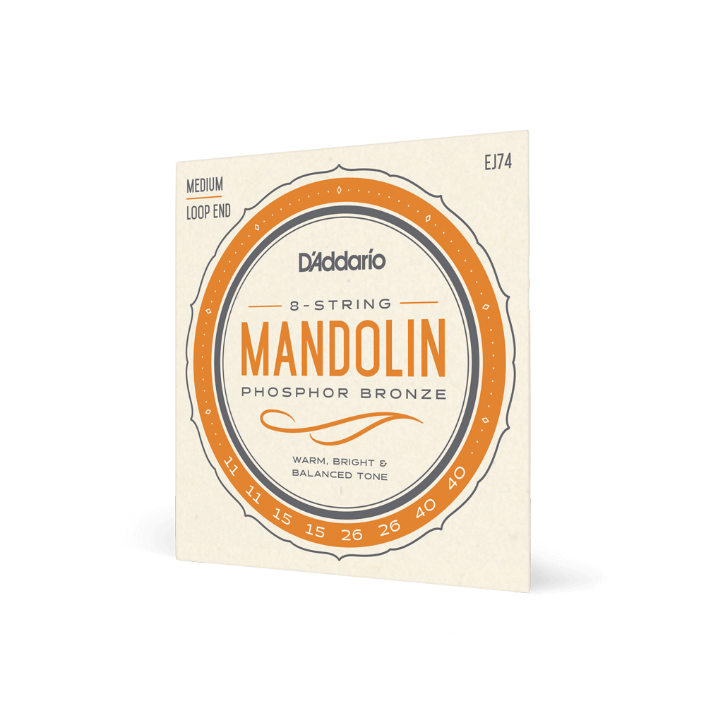 D'Addario EJ74 Mandolin Strings - Phosphor Bronze, Medium