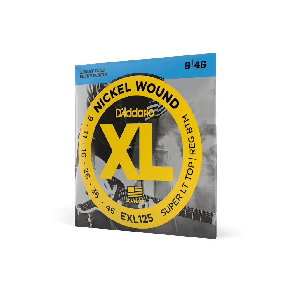 D'Addario EXL125 Electric Guitar Strings - Nickel Wound/XL, Super Light Top/Regular Bottom