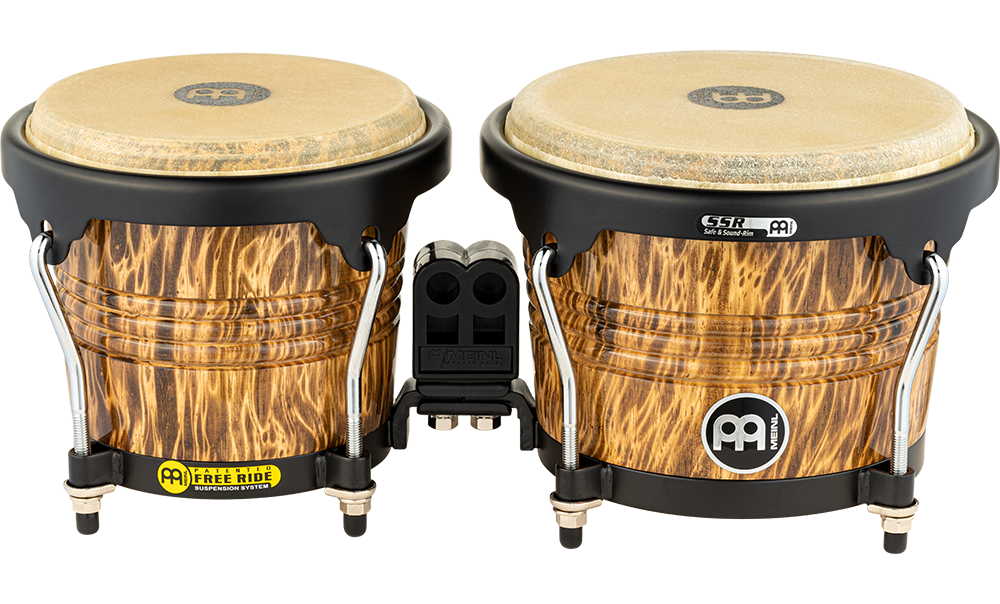 Meinl Marathon Free Ride Series Wood Bongos - Leopard Burl