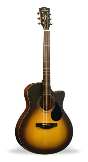 Kepma GA3-130ASB Sunburst Matte Grand Auditorium Acoustic Guitar