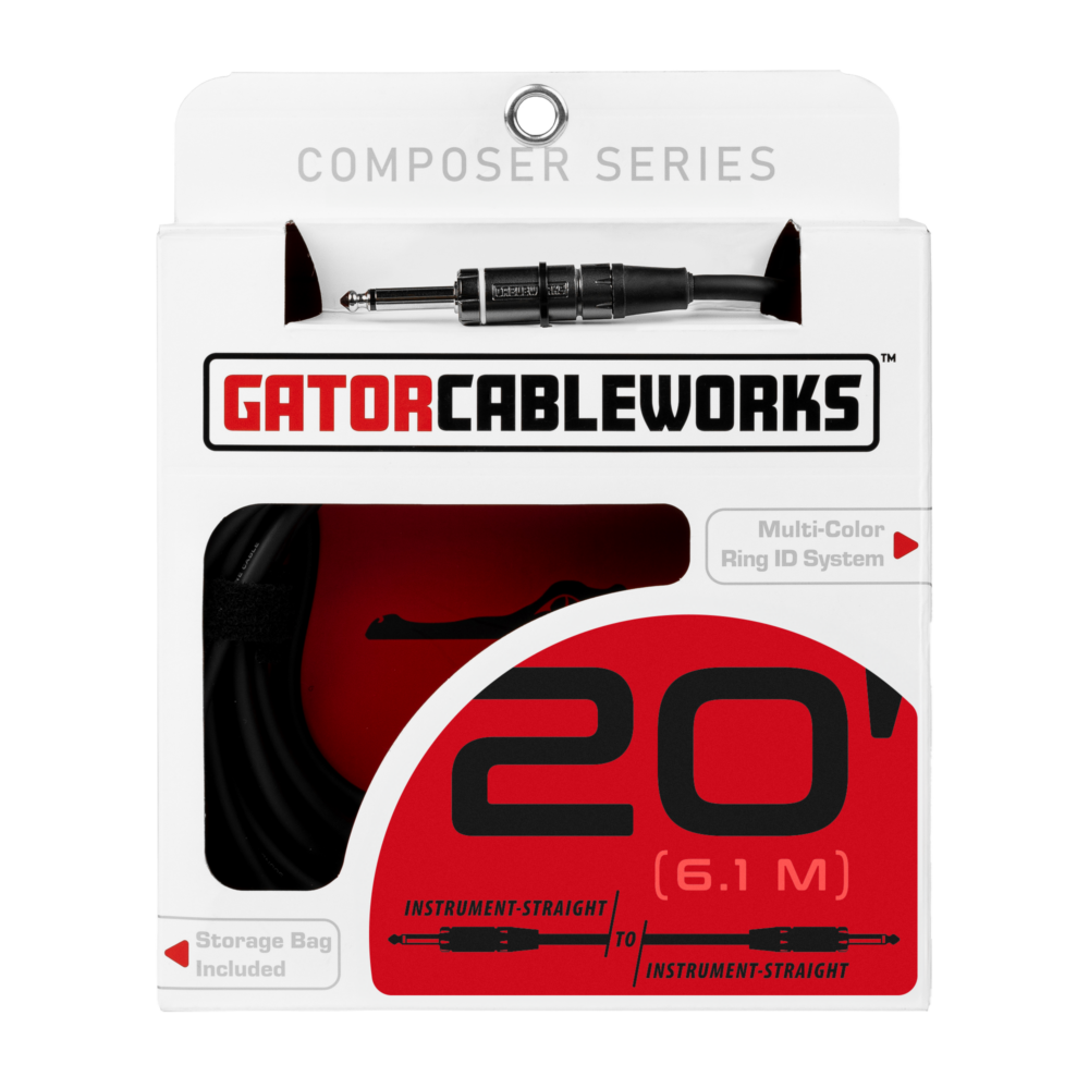 Gator Composer 20 Foot Straight to Straight Instrument Cable