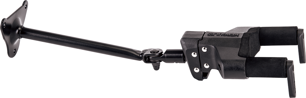 Hercules Universal AutoGrip Guitar Hanger, Steel Wall Mount, Long Arm