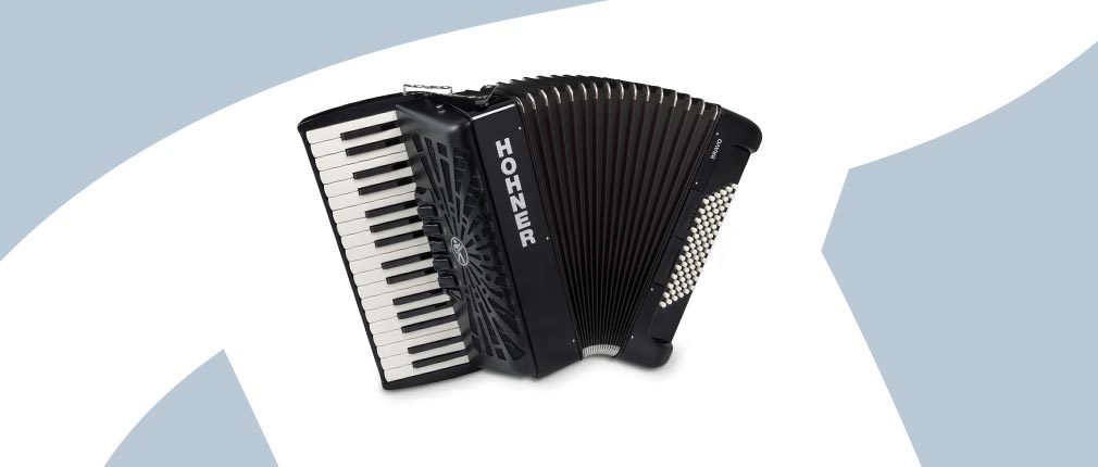 Hohner Accordion Bravo III 72 - Pearl Red with Black Bellows