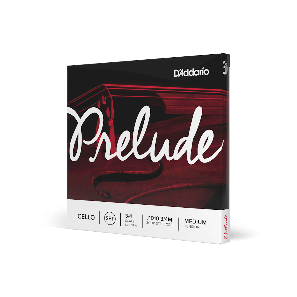 D'Addario Prelude Cello Strings 3/4 Scale Medium Tension