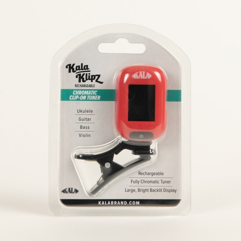Kala, Kala Klipz, Rechargeable Chromatic Tuner - Red