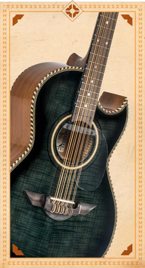 H Jimenez El Estandar Bajo Quinto Black Flame Maple