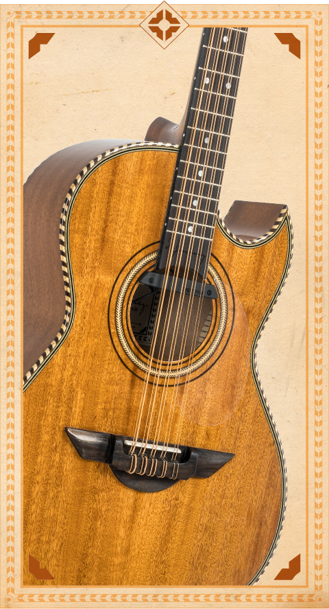 H Jimenez El Estandar Bajo Quinto Natural Mahogany