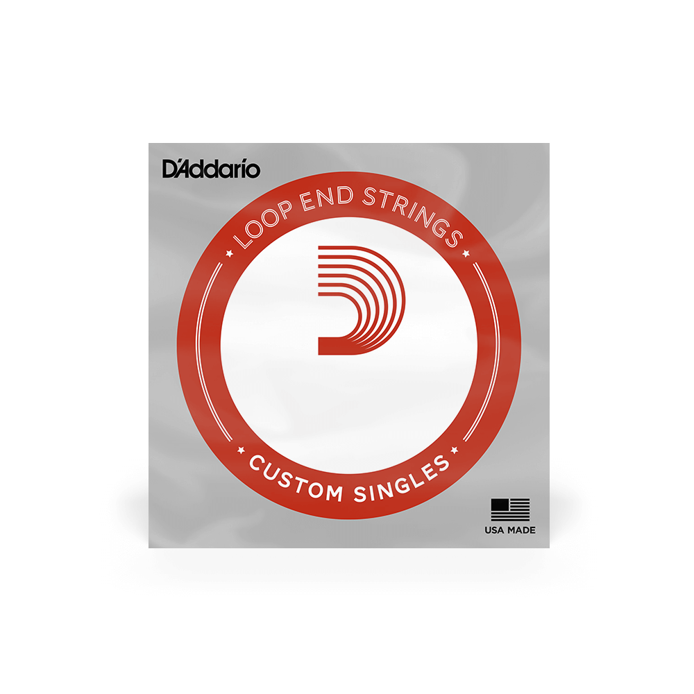 D'Addario LE011 Plain Steel Loop End Single String .011