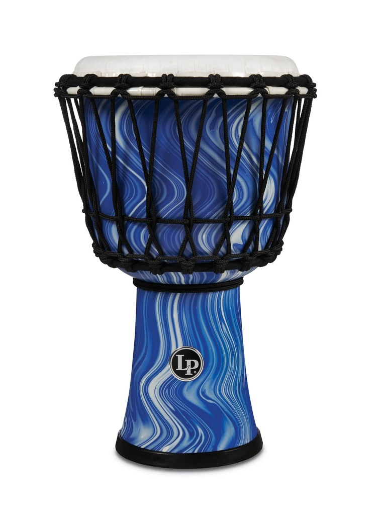 LP World 7" Rope Circle Djembe Blue Marble