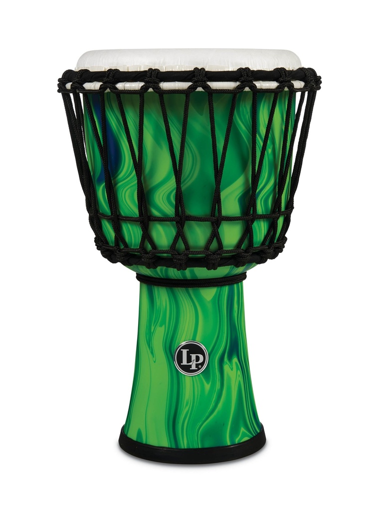 LP World 7" Rope Circle Djembe Green Marble