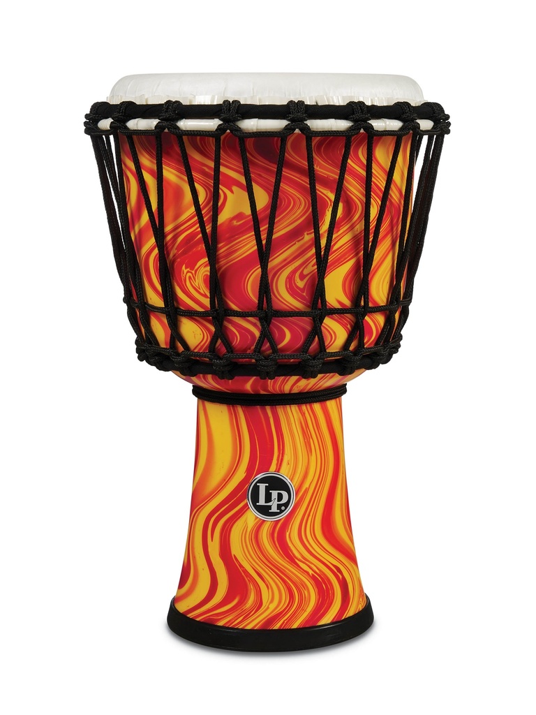 LP World 7" Rope Circle Djembe Orange Marble