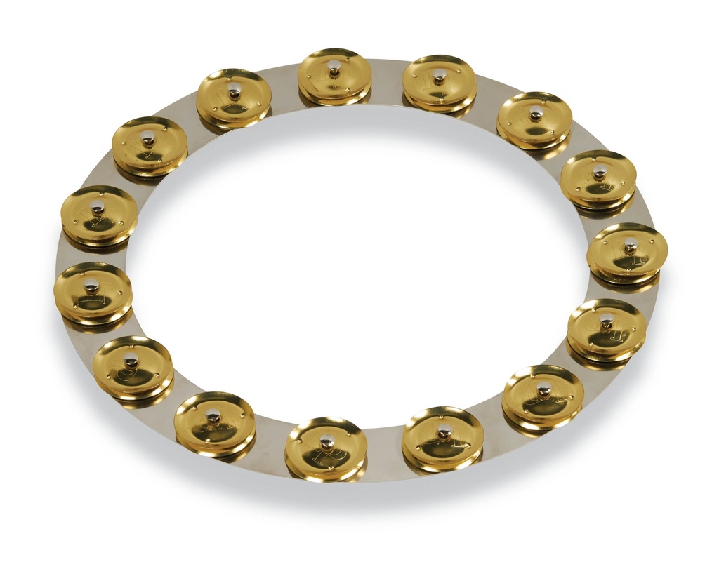 LP 14" Stainless Steel Tambo-Ring with Brass Jingles