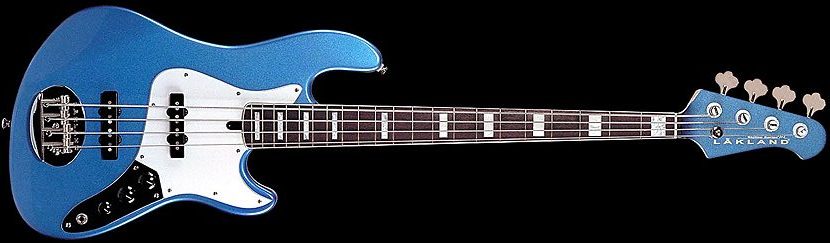 Lakland Skyline Darryl Jones DJ-4 Bass Guitar White Pearl