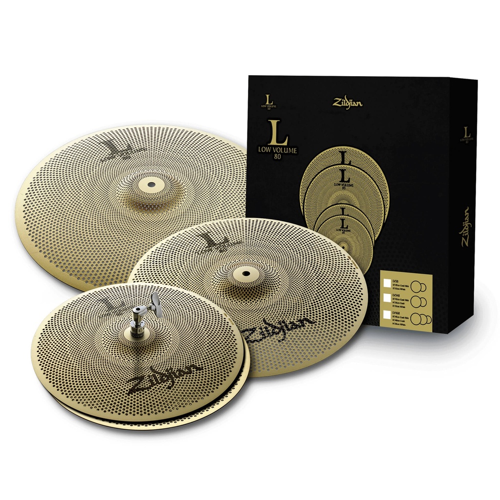 Zildjian L80 Low Volume Cymbal Pack - 14"/16"/18"