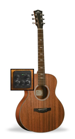 Kepma M2-131AWN Walnut Matte Mini Guitar