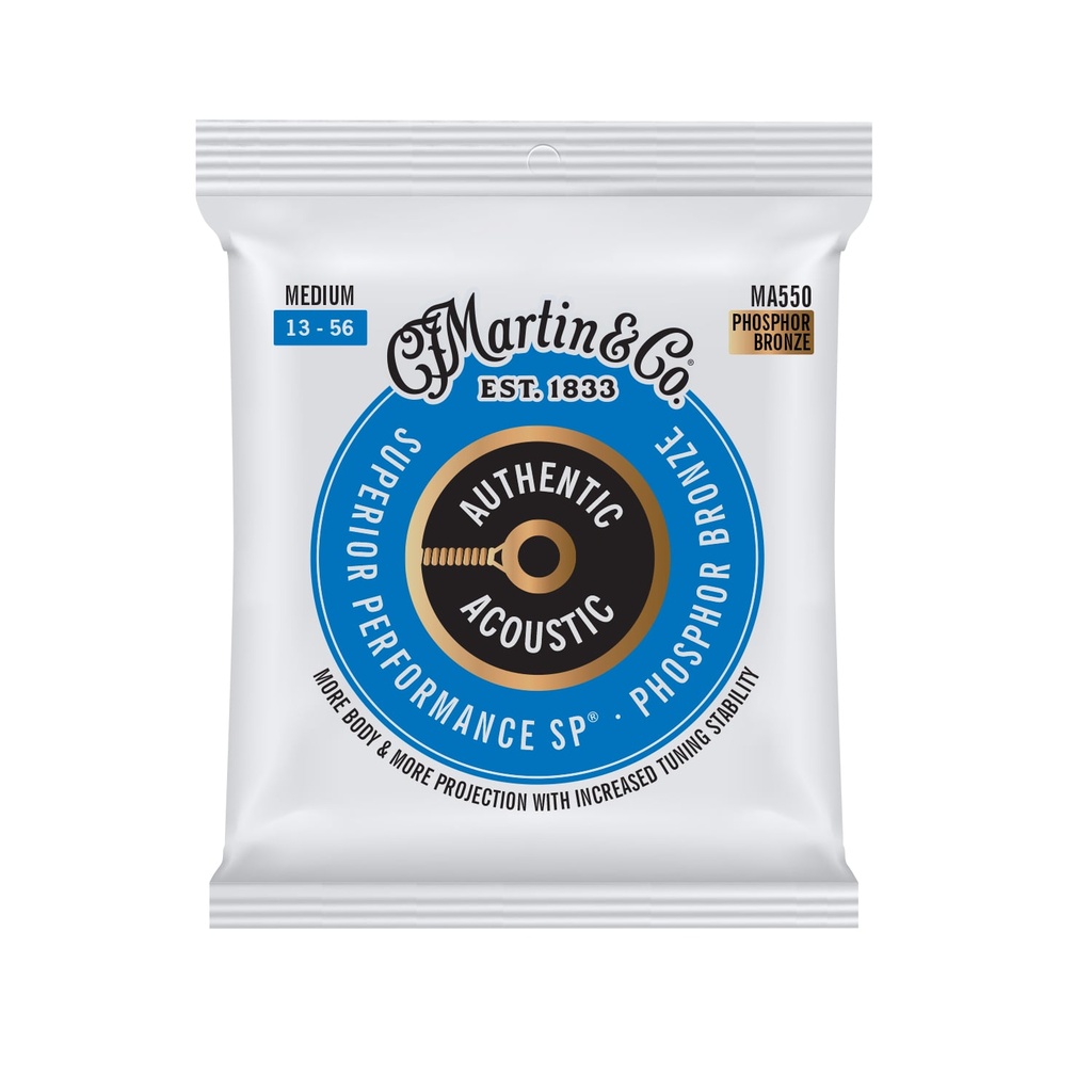 Martin Authentic Acoustic SP Guitar Strings Phosphor Bronze-Medium