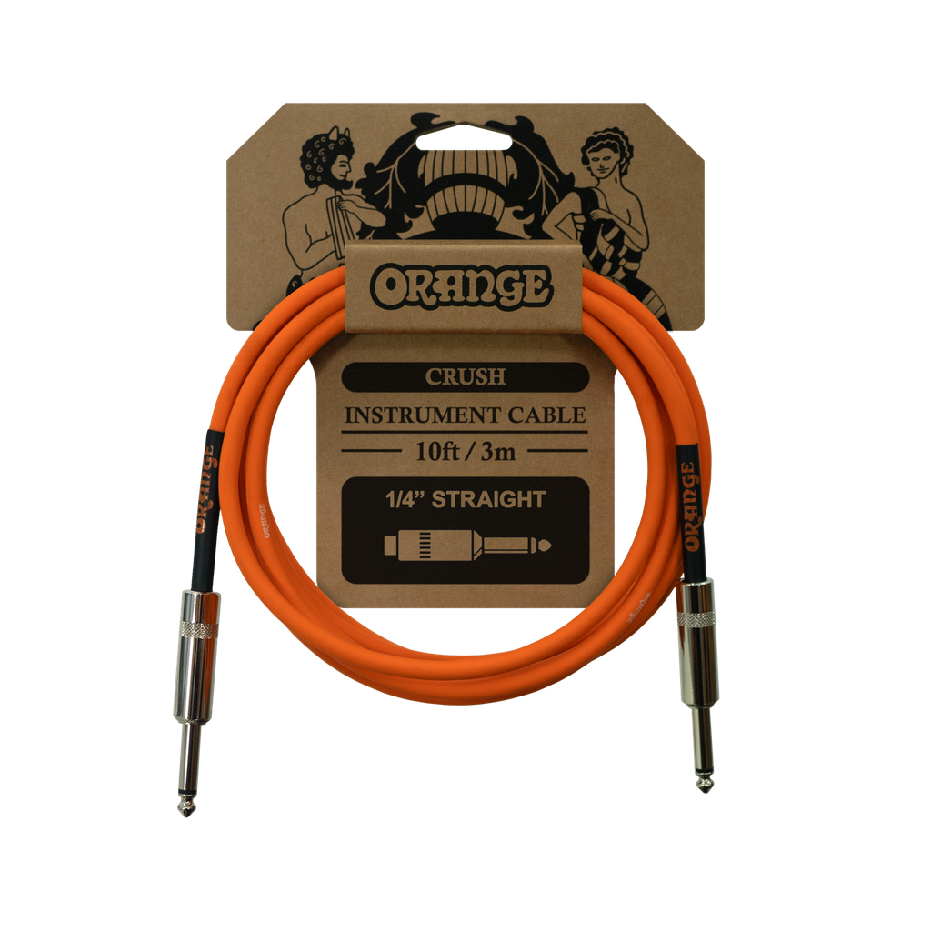 Orange Crush 10ft Instrument Cable STR/STR