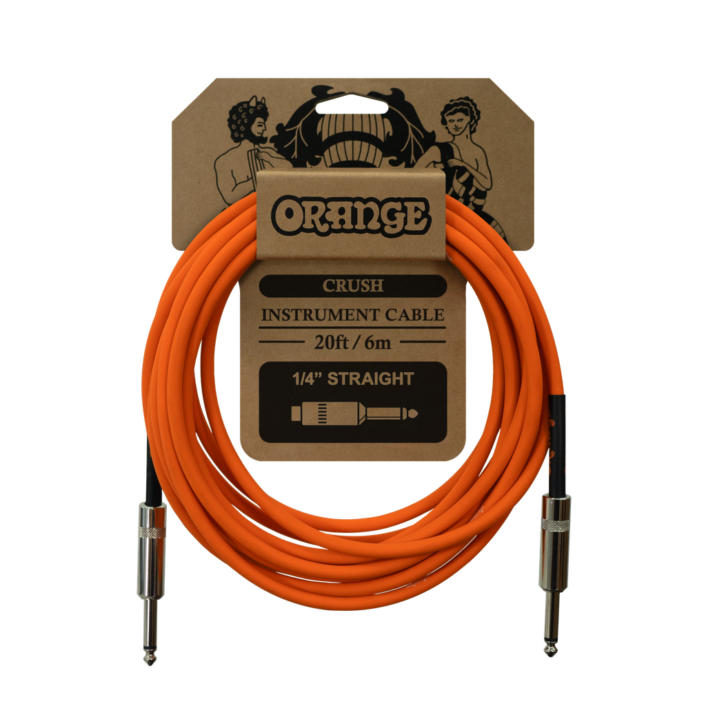 Orange Crush 20ft Instrument Cable STR/STR
