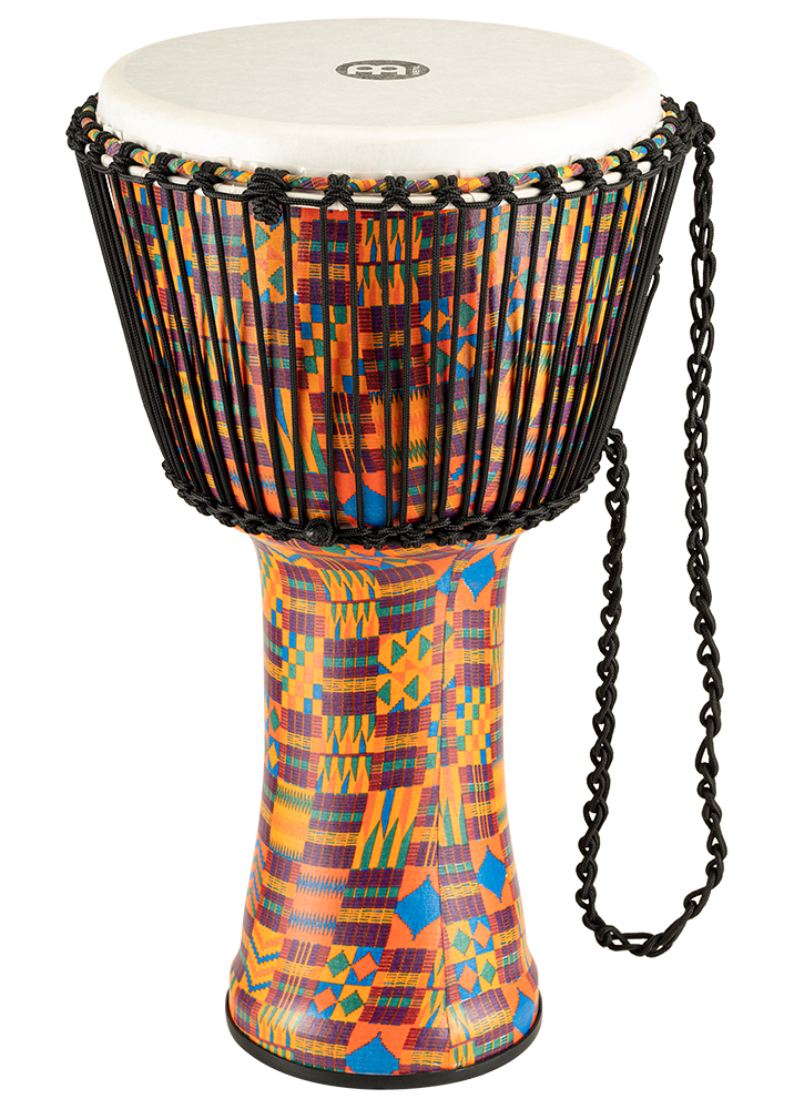 Meinl 14" Rope Tuned Travel Djembe Kenyan Quilt