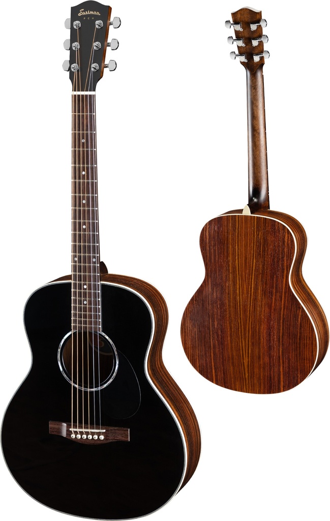 Eastman PCH2-TG Black Travel Acoustic Guitar