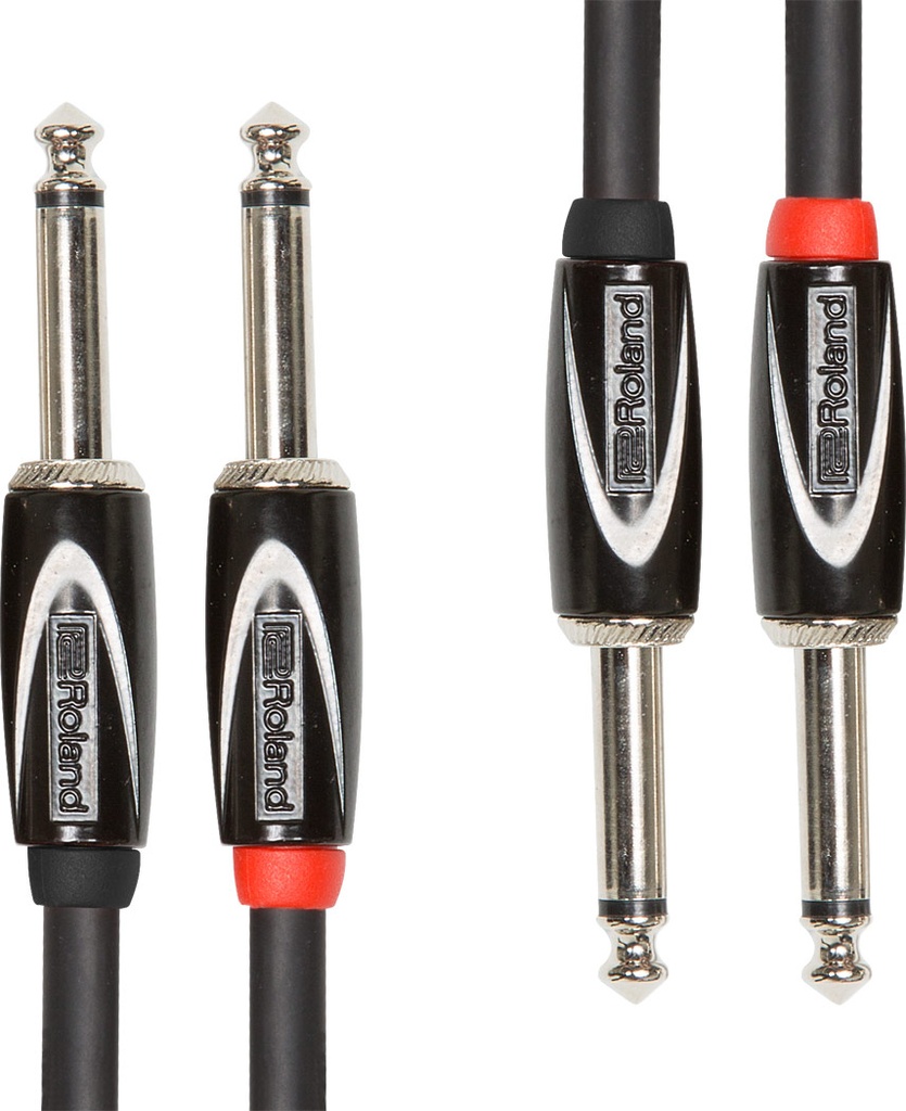 Roland RCC-10-2814 10' Dual Instrument Cable 2X STR-STR
