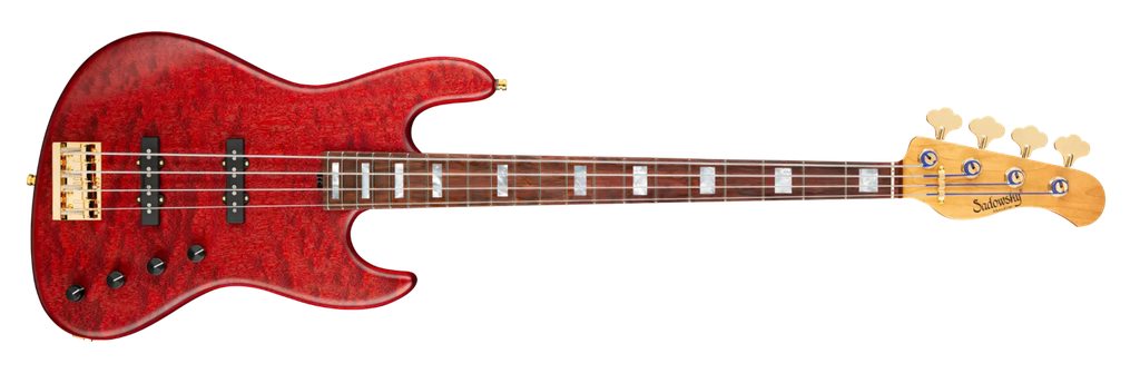 Sadowsky MetroLine 21-Fret Standard J/J Bass 4-String Limited Edition 2023 Majestic Red Trans Gloss