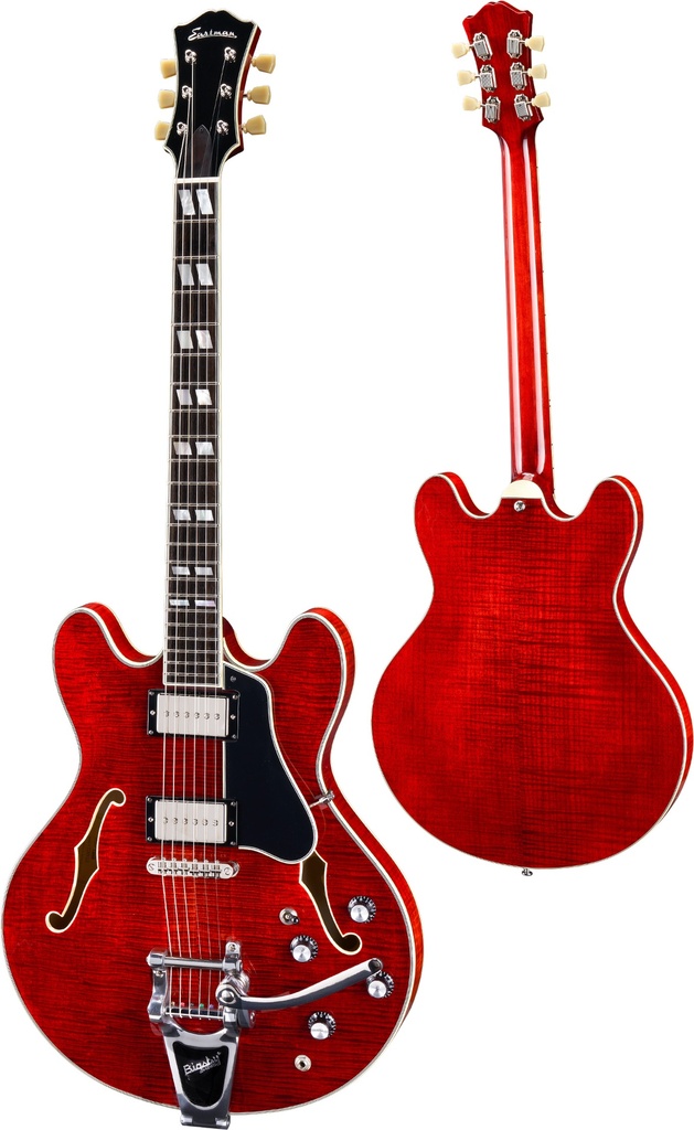 EastmanT486B-RD Red Semi-Hollow Electric Guitar