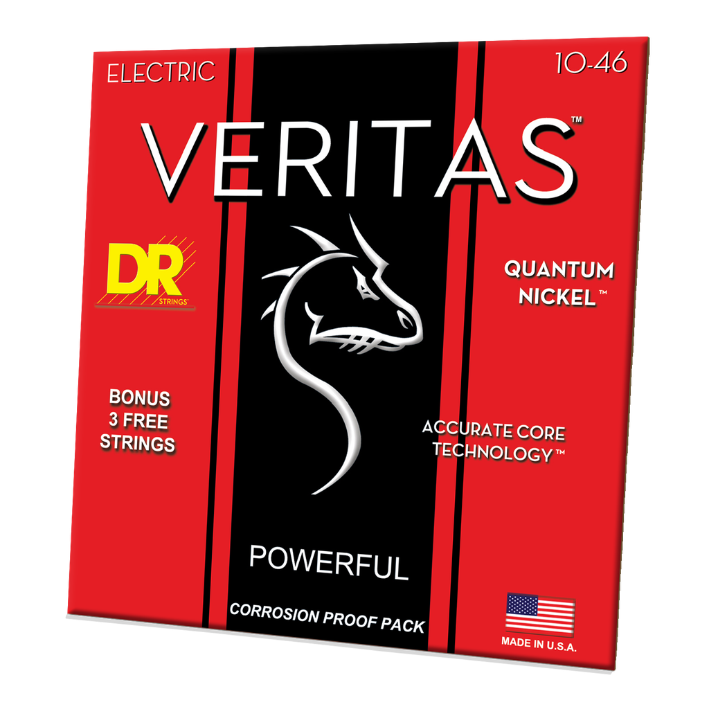 DR Strings Veritas Quantum Nickel Electric Strings Medium 10-46
