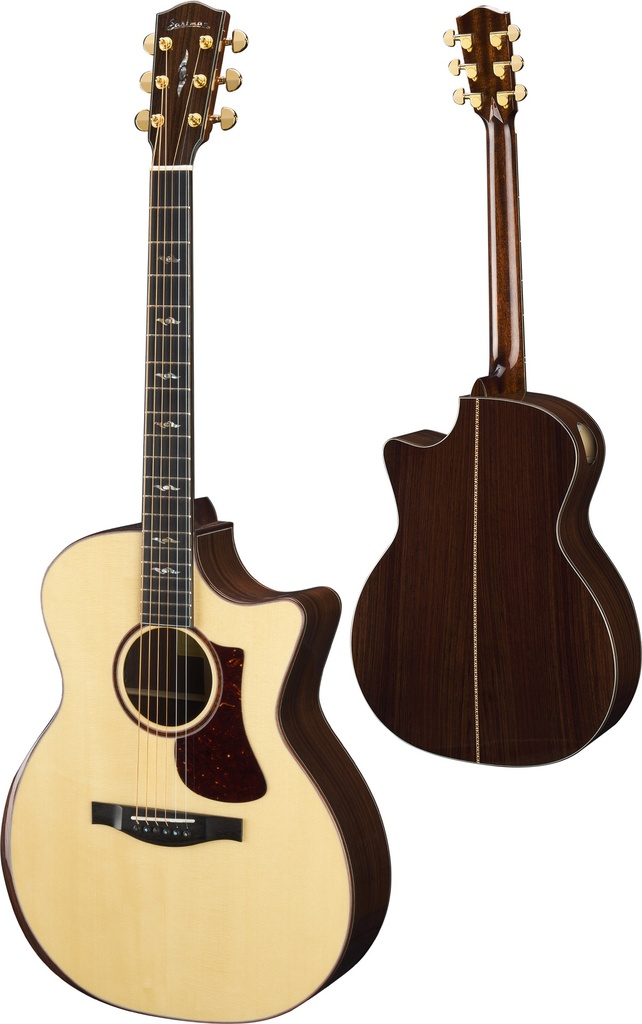 Eastman AC722 Grand Auditorium Acoustic-Electric Guitar Natural - European Spruce/Rosewood