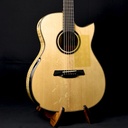 Hozen Black Label Tapered OM Sitka - Flamed Maple