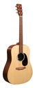 Martin D-X2E Dreadnought Acoustic Guitar - Mahogany Pattern