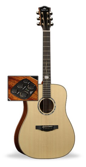 Kepma D2-120A Dreadnought Acoustic-Electric Guitar