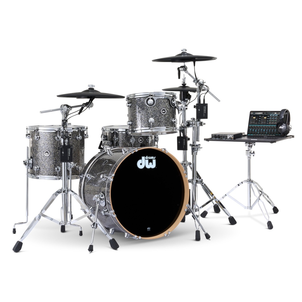 DWe 4-piece Shell Pack - Black Galaxy Finish