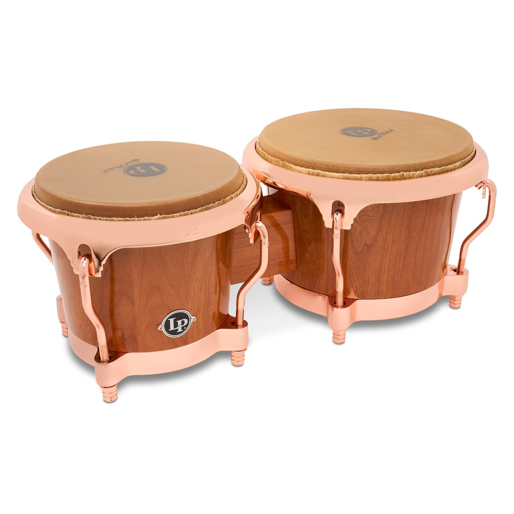 LP Limited 7 3/4x8 5/8 Cherry Bongos with Copper Hardware