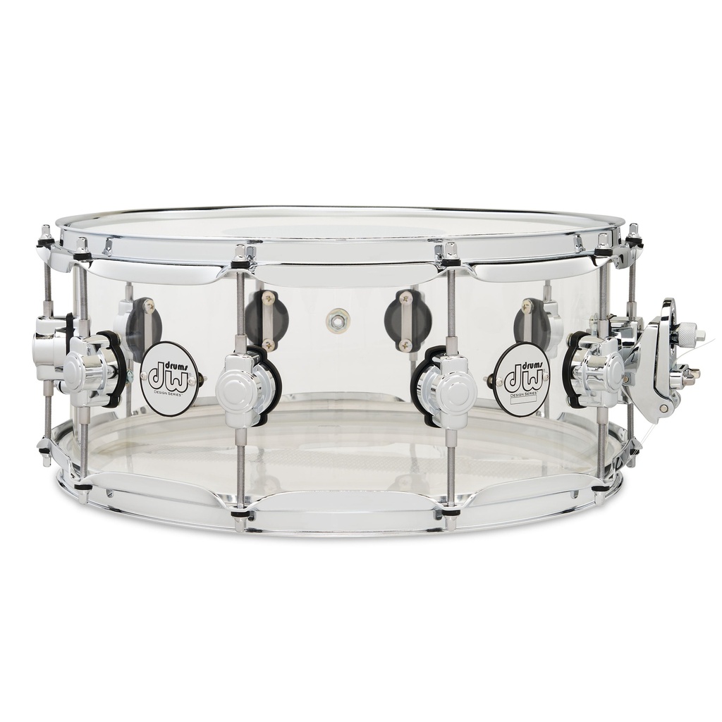 DW Design Snare 6x14 Clear Acrylic