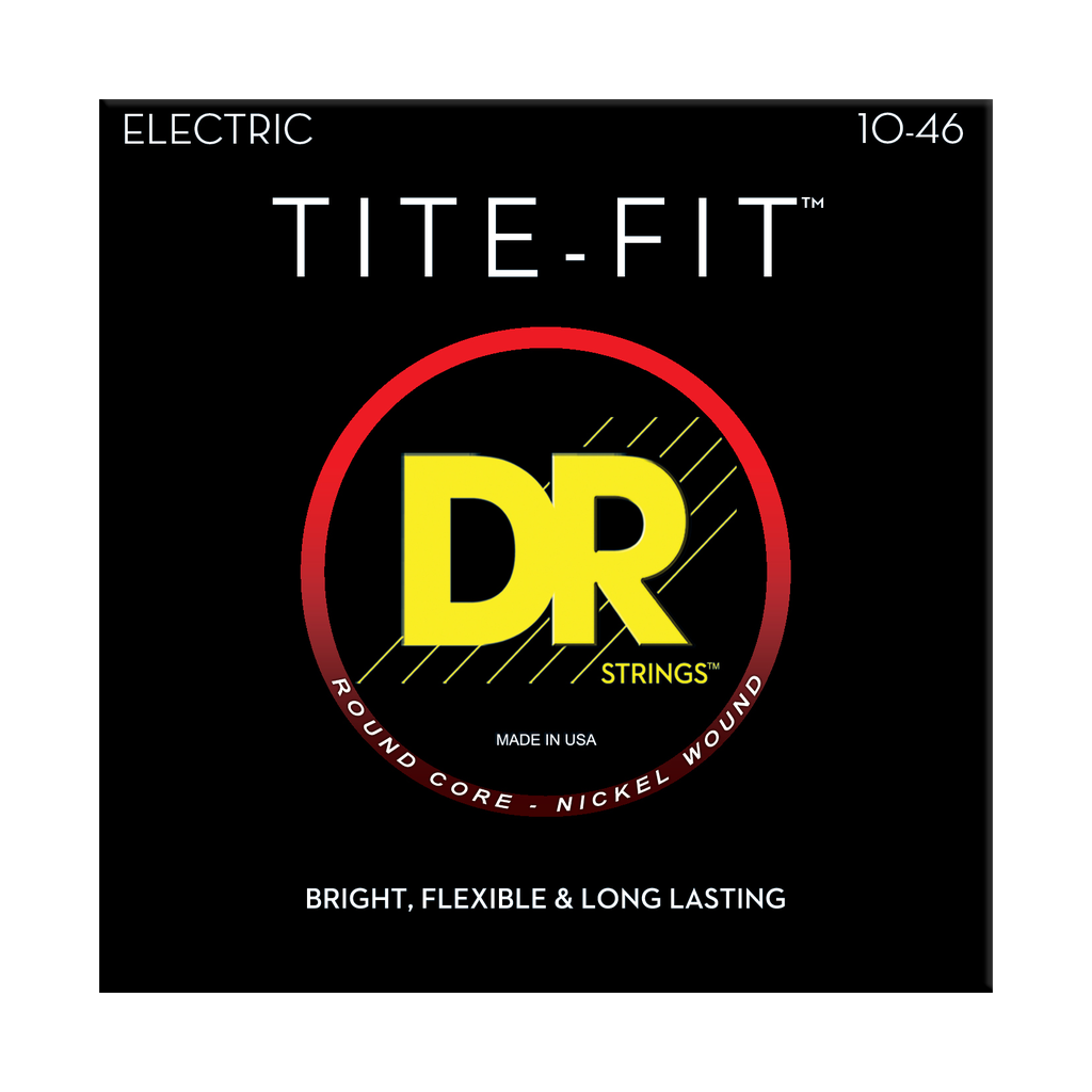 DR Strings Tite-Fit Nickel Plated Electric Strings Medium 10-46