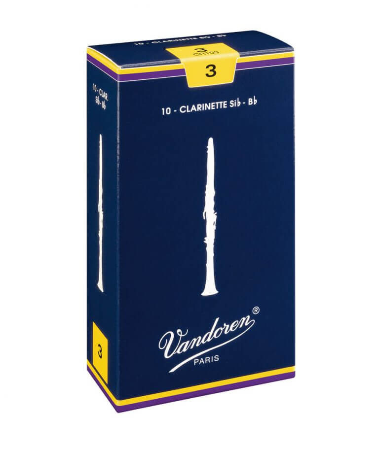 Vandoren CR1025 Traditional Bb Clarinet Reed - 2.5 (Box of 10)