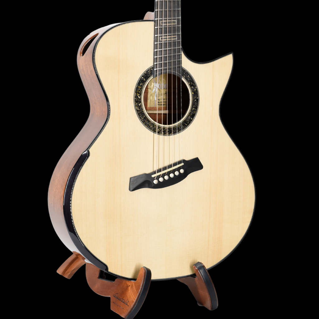 Hozen Gold Label MJ Adirondack - Mahogany Fan-Fret