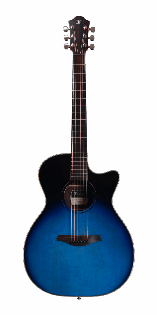 Furch Spectra Plus OMc Capri Blue Grand Auditorium Acoustic Guitar